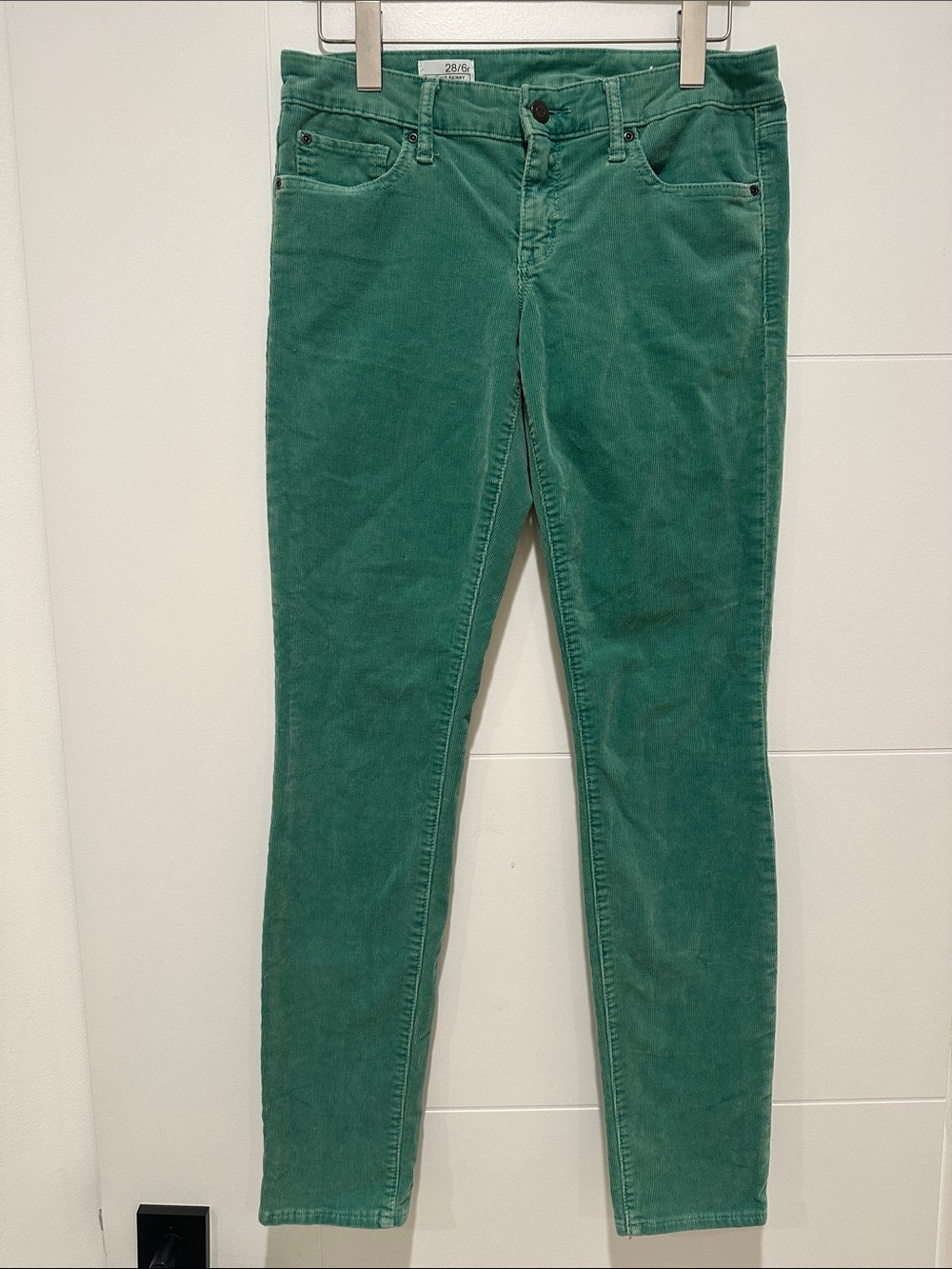 GAP Women's Green Skinny Corduroy Jeans